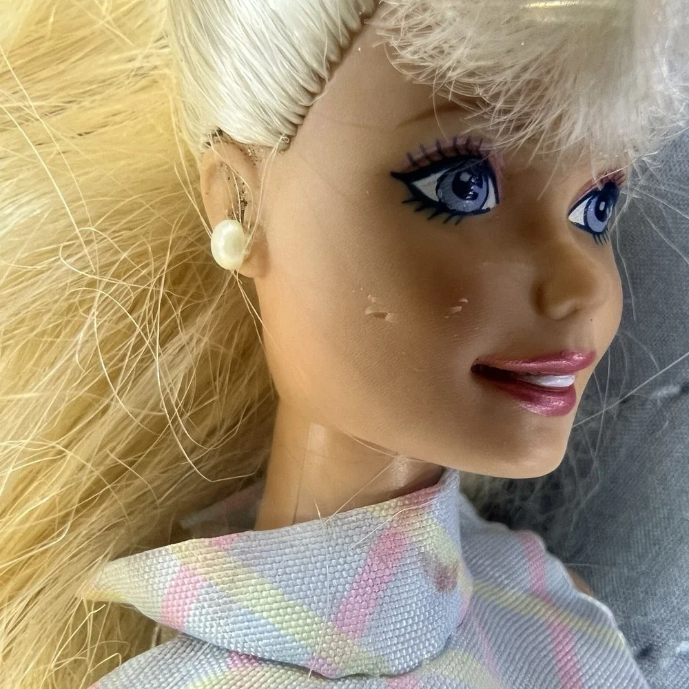 Barbie Working Out Articulated Body‎ bend hips long Blond Hair 1993
